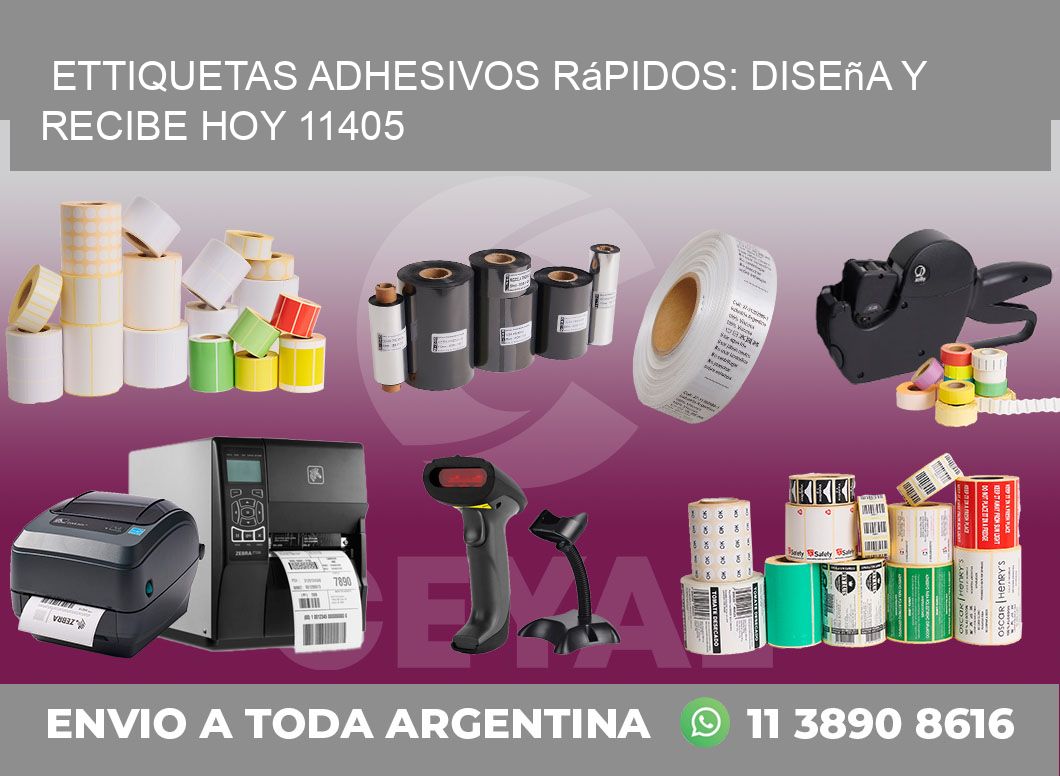 ettiquetas Adhesivos Rápidos: Diseña y Recibe Hoy 11405