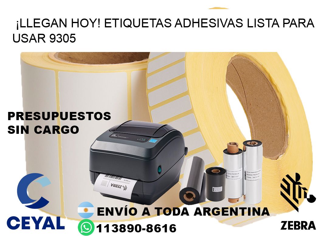 ¡Llegan Hoy! Etiquetas Adhesivas Lista para Usar 9305