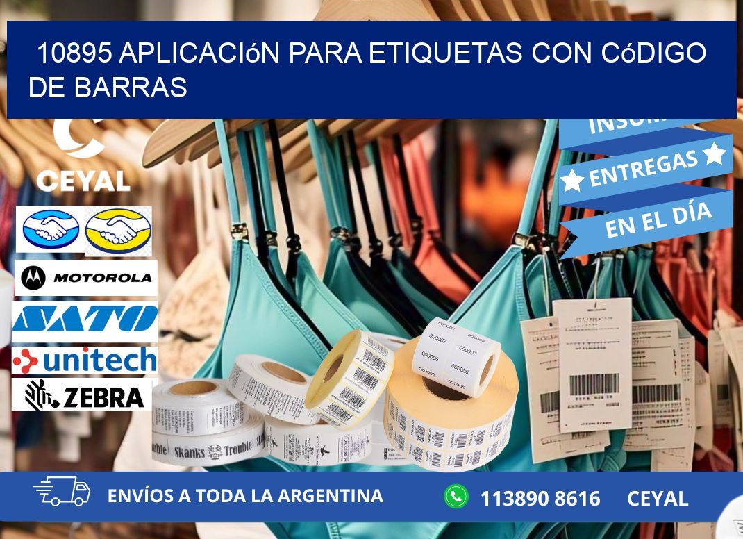 10895 Aplicación para etiquetas con código de barras