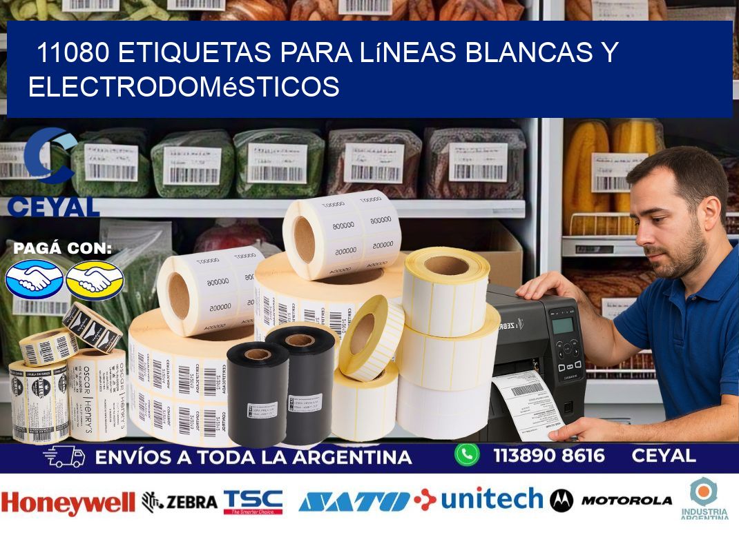 11080 Etiquetas para líneas blancas y electrodomésticos