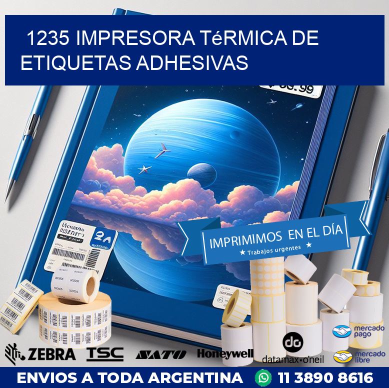1235 Impresora térmica de etiquetas adhesivas
