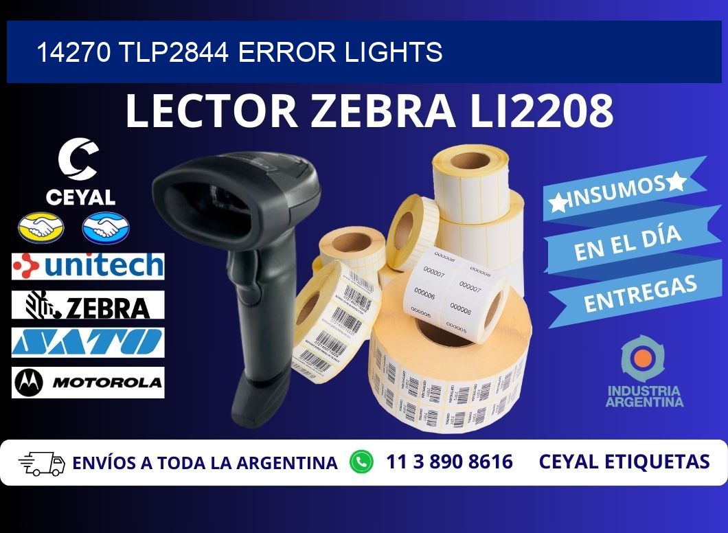14270 TLP2844 error lights