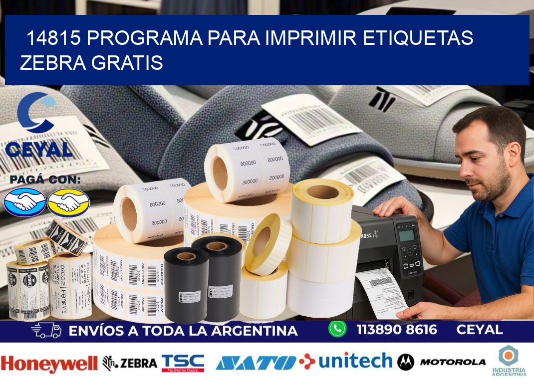14815 Programa para imprimir etiquetas Zebra gratis