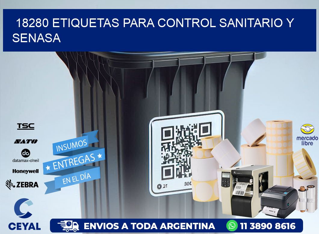 18280 etiquetas para control sanitario y SENASA