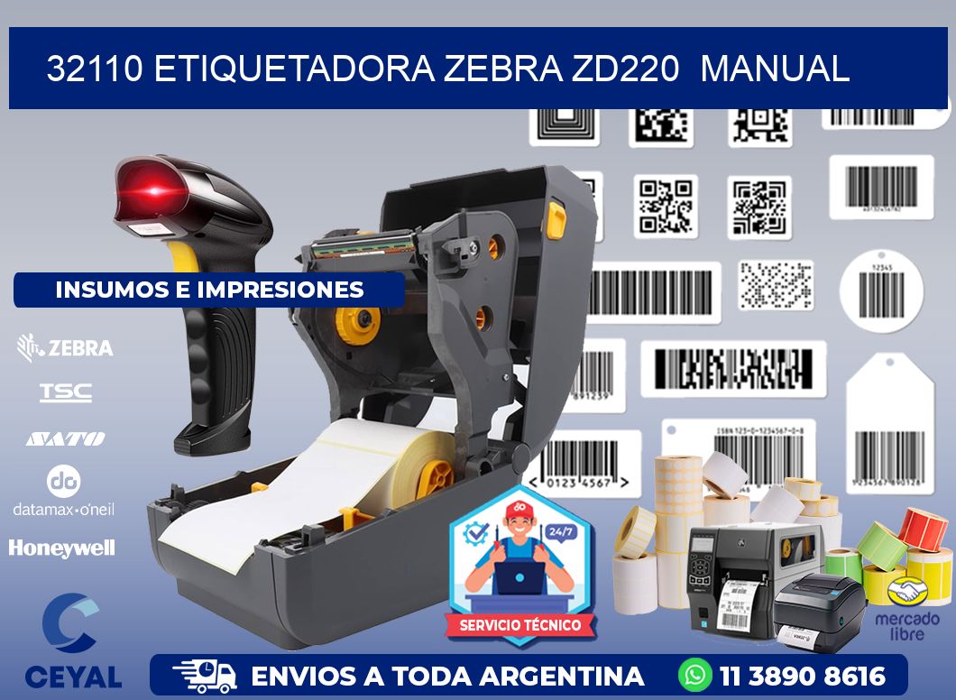 32110 Etiquetadora Zebra ZD220 manual