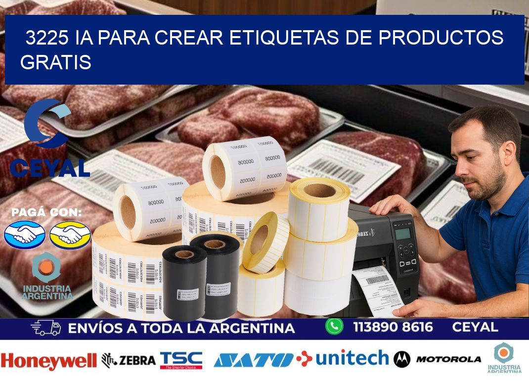 3225 IA para crear etiquetas de productos gratis