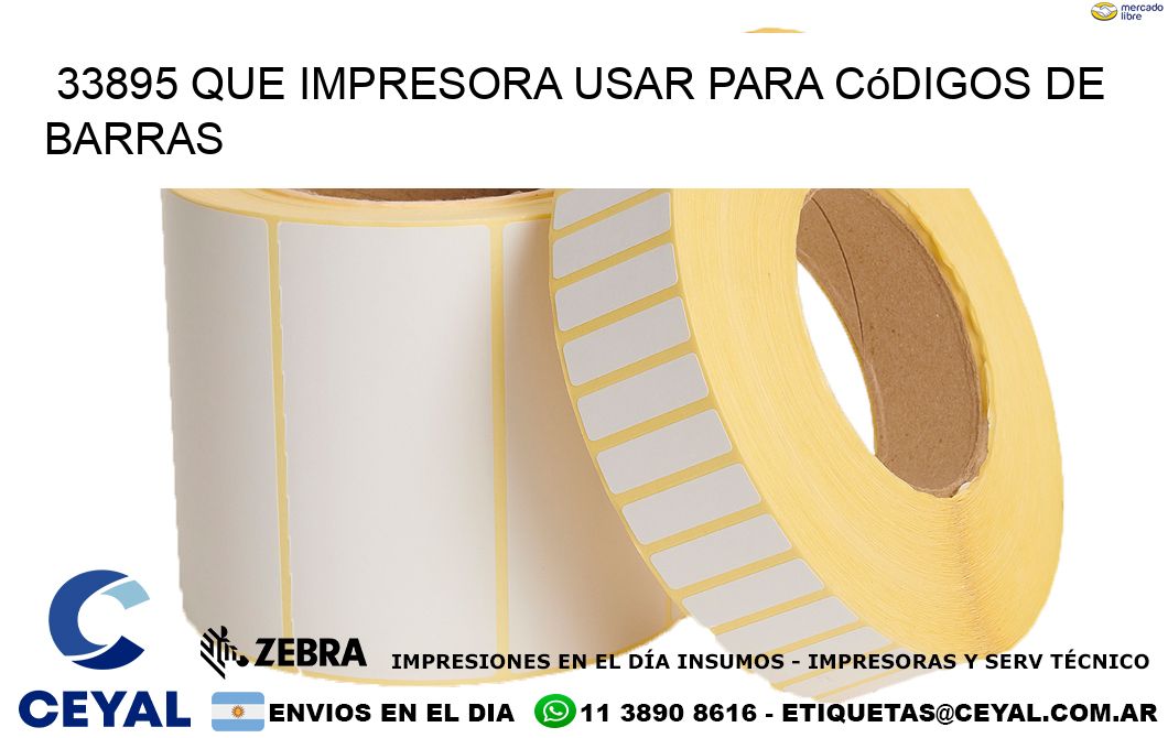 33895 Que impresora usar para códigos de barras