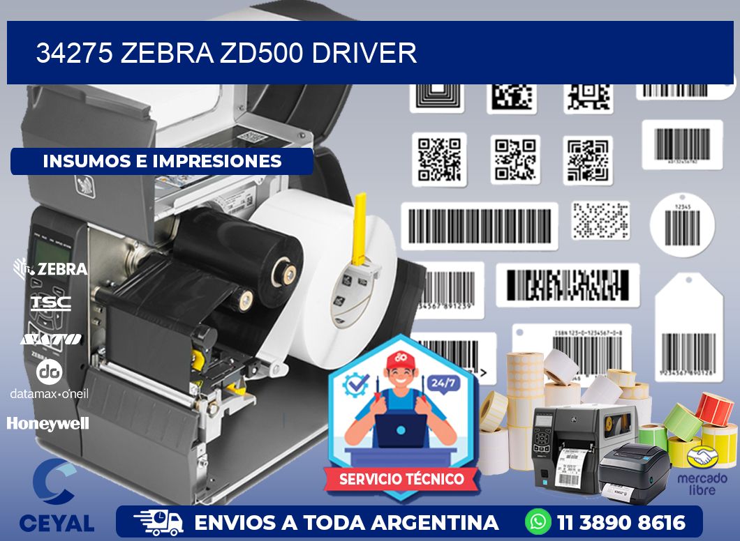 34275 Zebra ZD500 driver