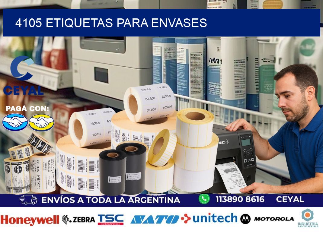 4105 Etiquetas para envases