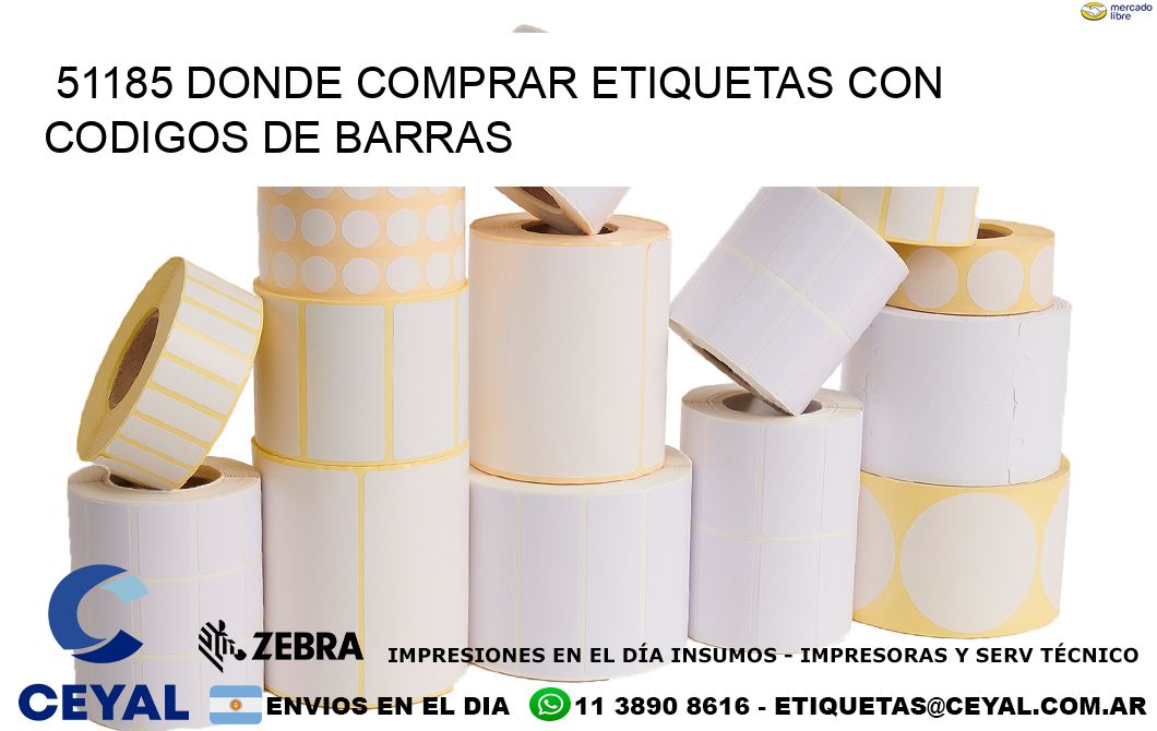 51185 Donde comprar etiquetas con codigos de barras
