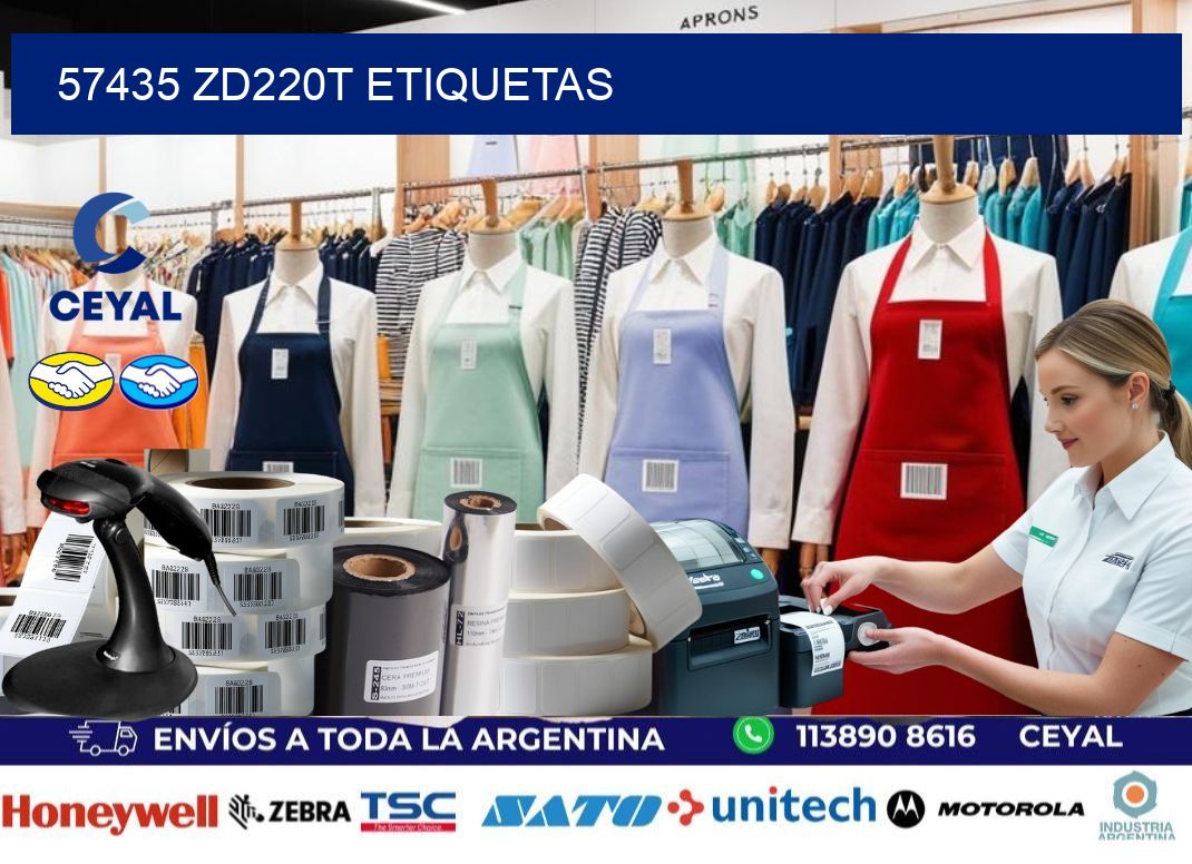 57435 ZD220t etiquetas