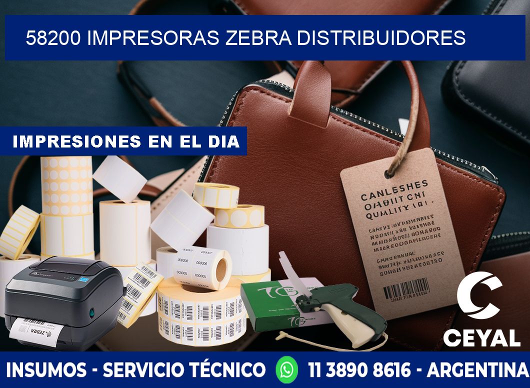 58200 impresoras Zebra distribuidores