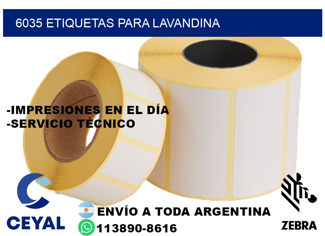 6035 Etiquetas para lavandina