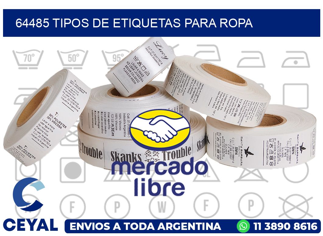 64485 tipos de etiquetas para ropa