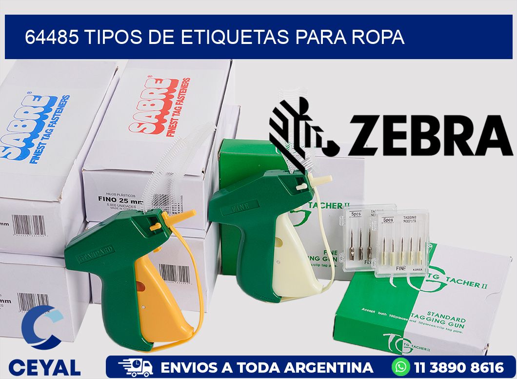 64485 tipos de etiquetas para ropa