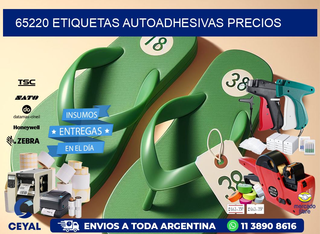 65220 Etiquetas autoadhesivas precios