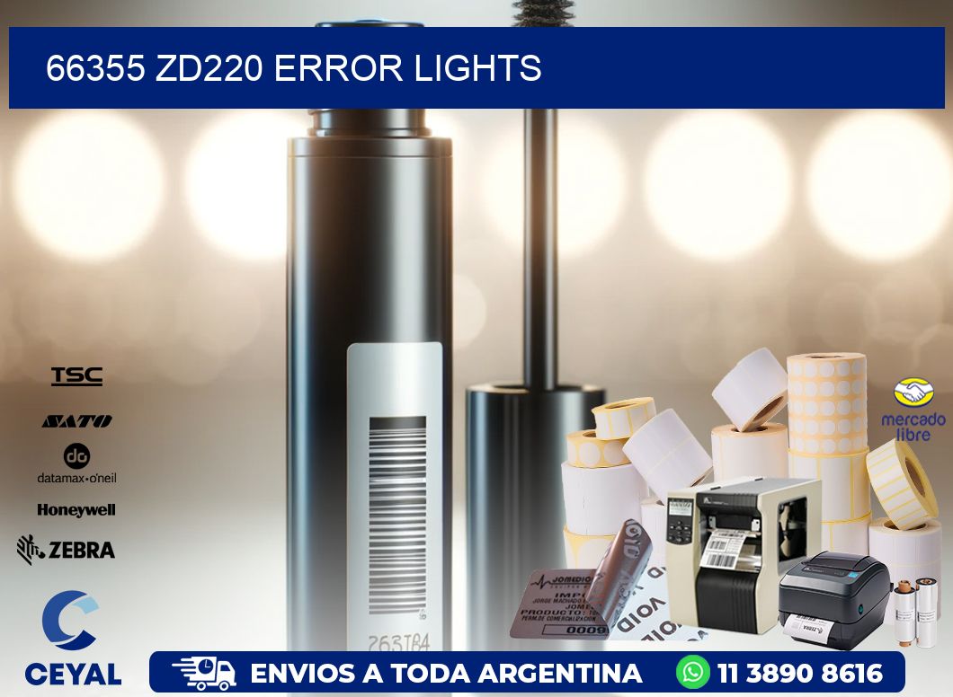 66355 ZD220 error lights