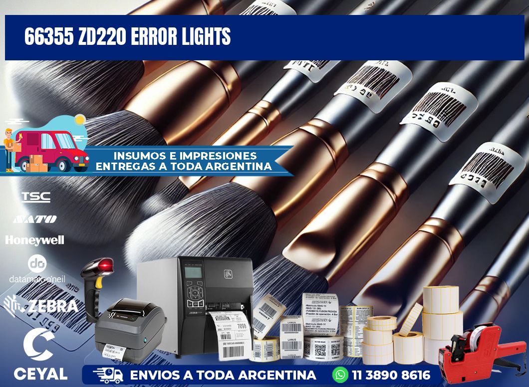 66355 ZD220 error lights