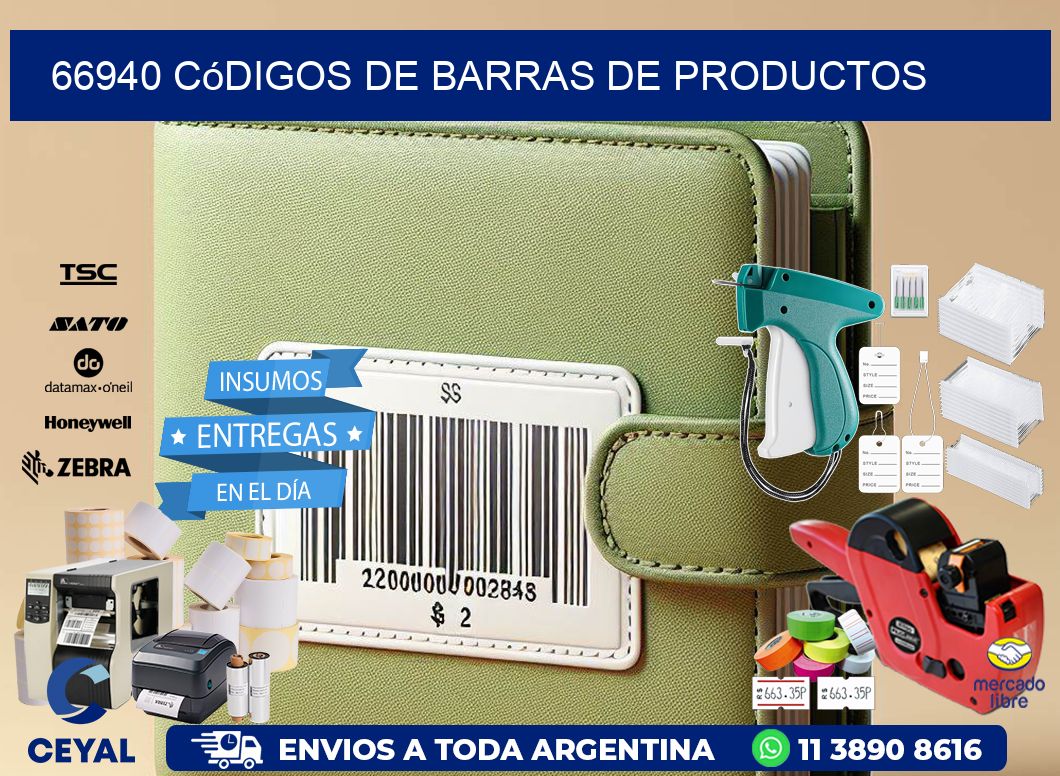 66940 Códigos de barras de productos