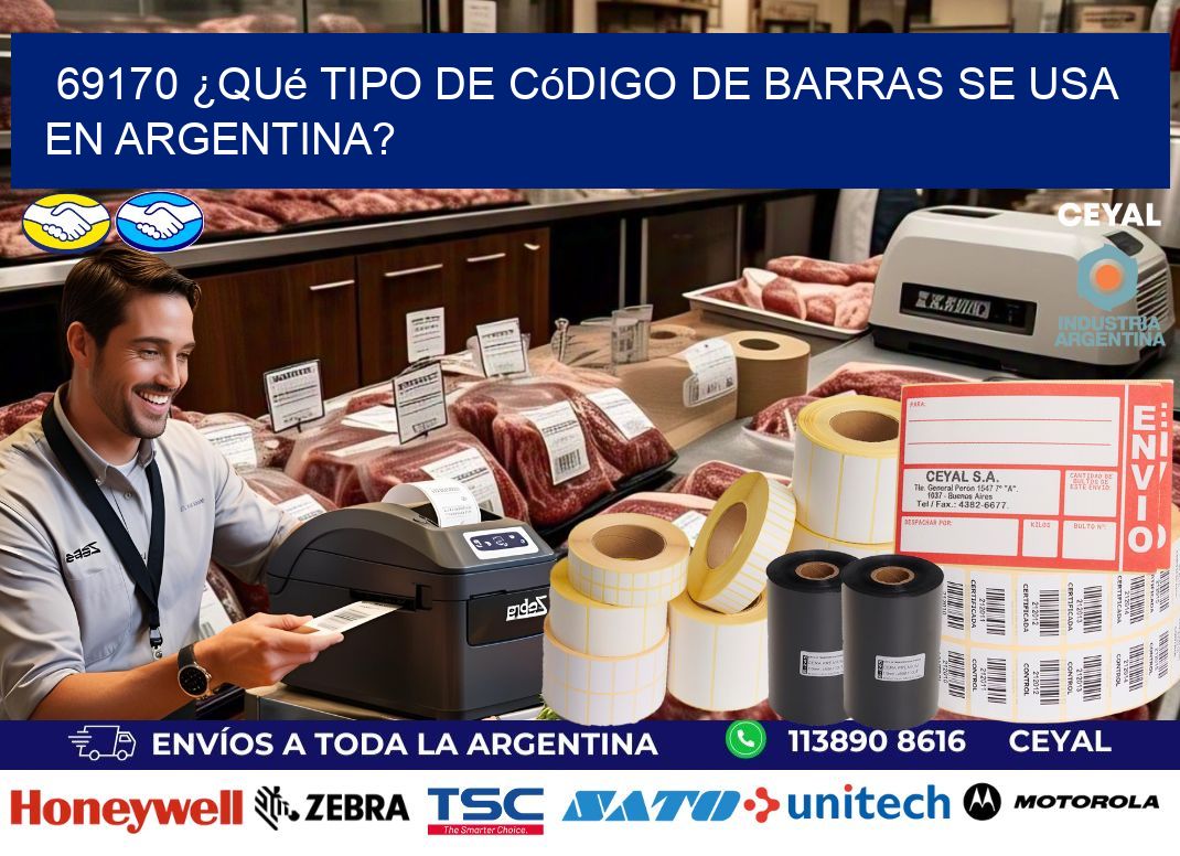69170 ¿Qué tipo de código de barras se usa en Argentina?