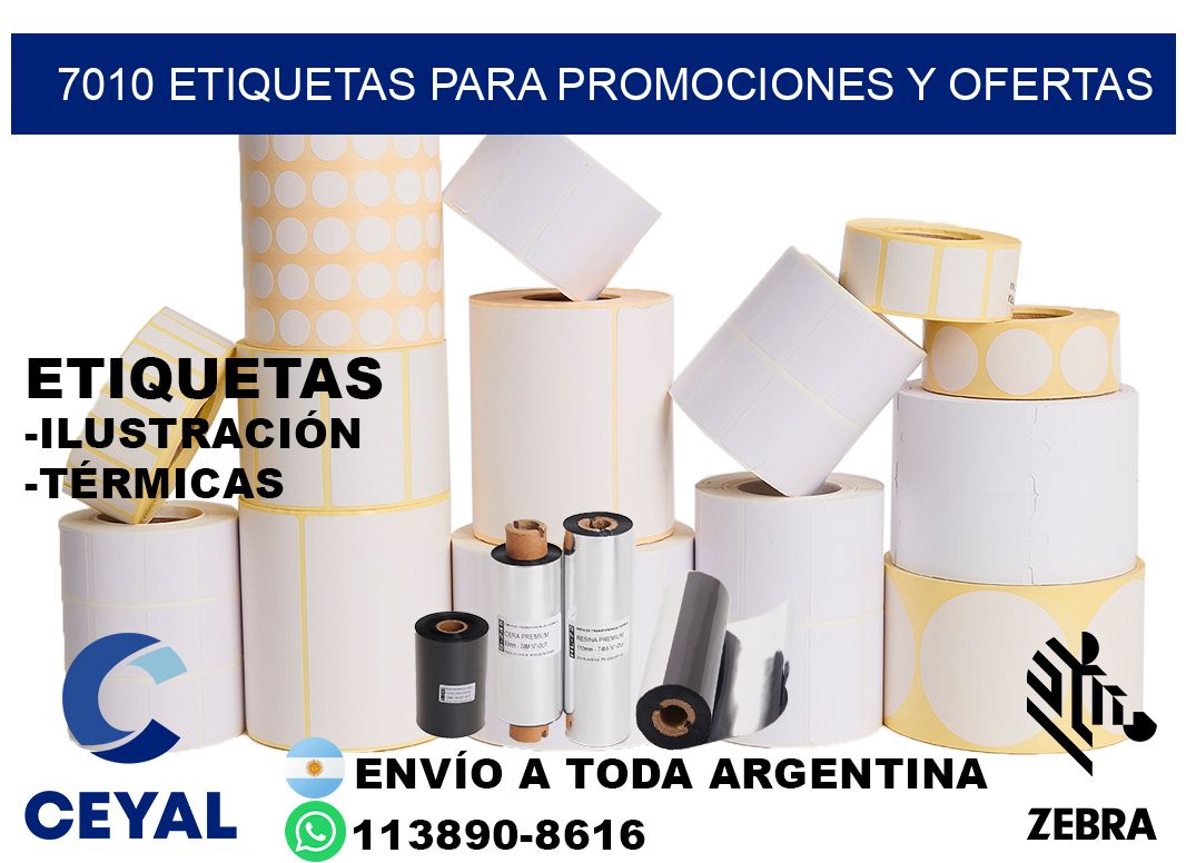7010 Etiquetas para promociones y ofertas