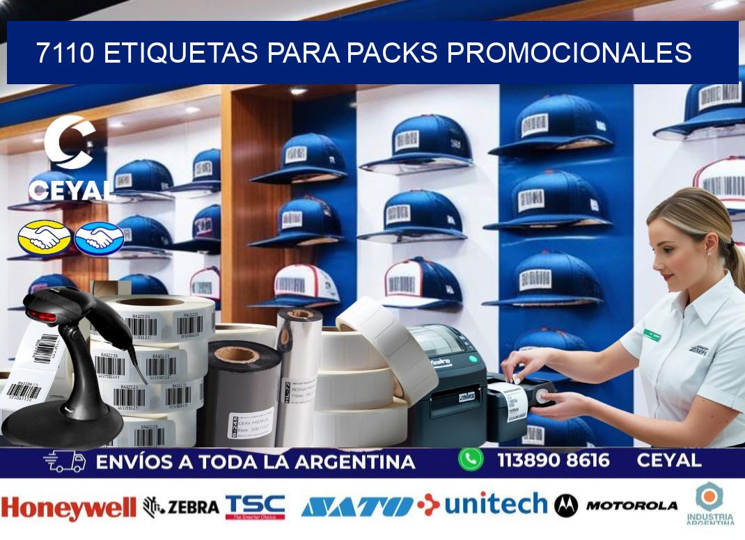 7110 Etiquetas para packs promocionales