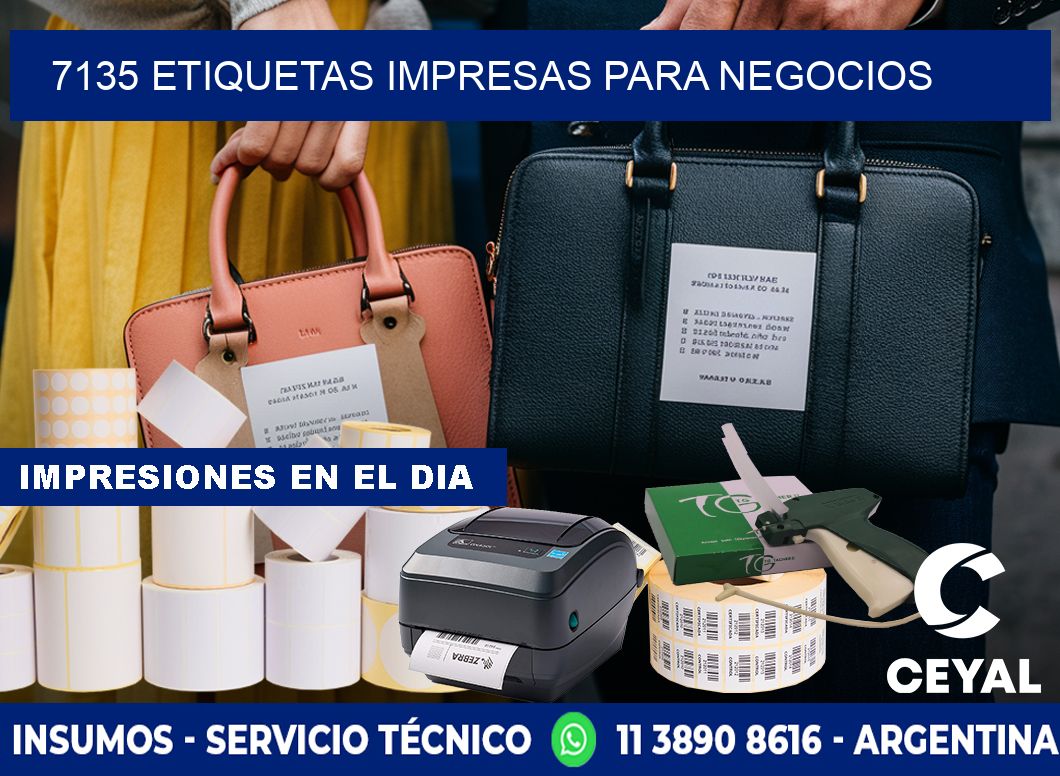 7135 etiquetas impresas para negocios