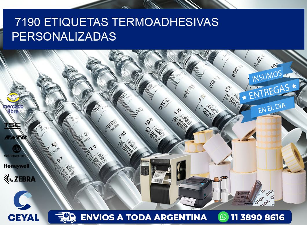 7190 Etiquetas termoadhesivas personalizadas