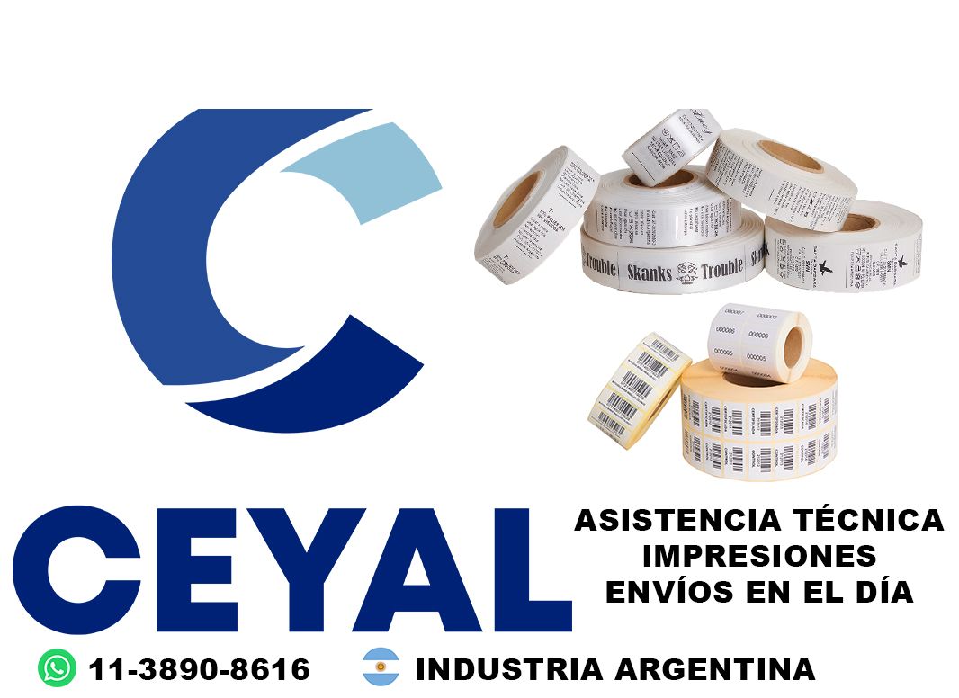 725 Etiquetas impresas en el día