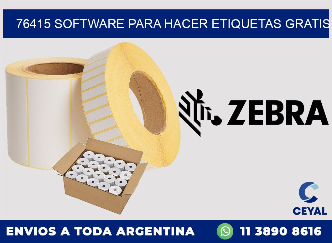 76415 Software para hacer etiquetas gratis