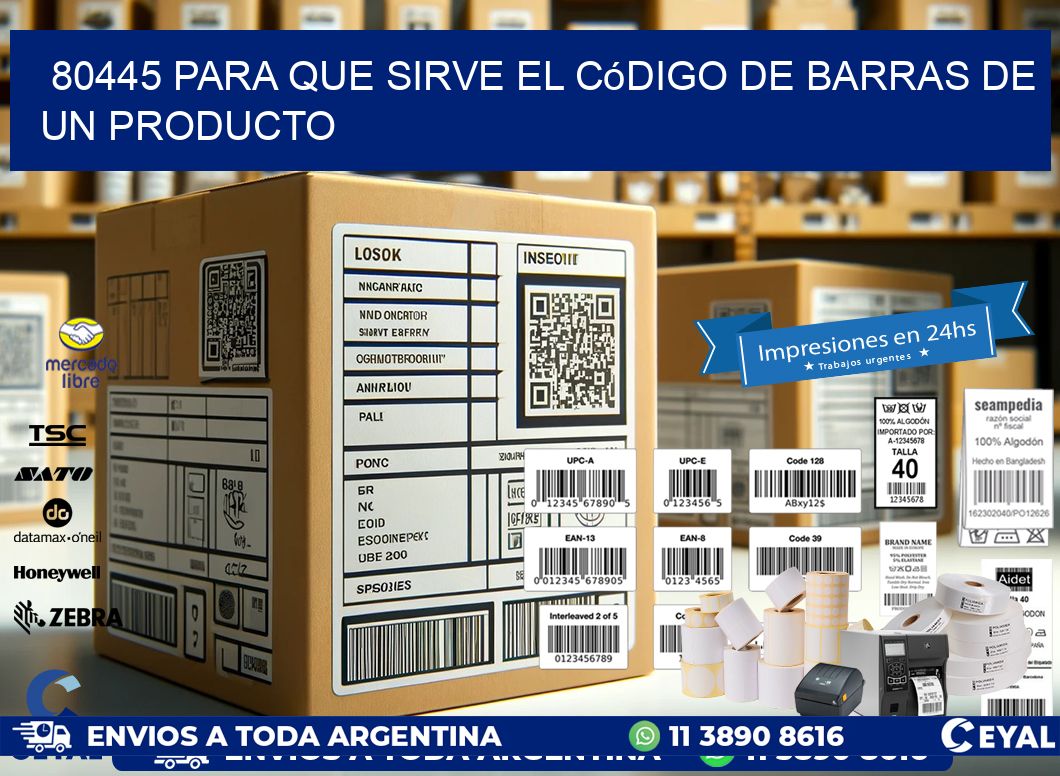 80445 Para que sirve el código de barras de un producto