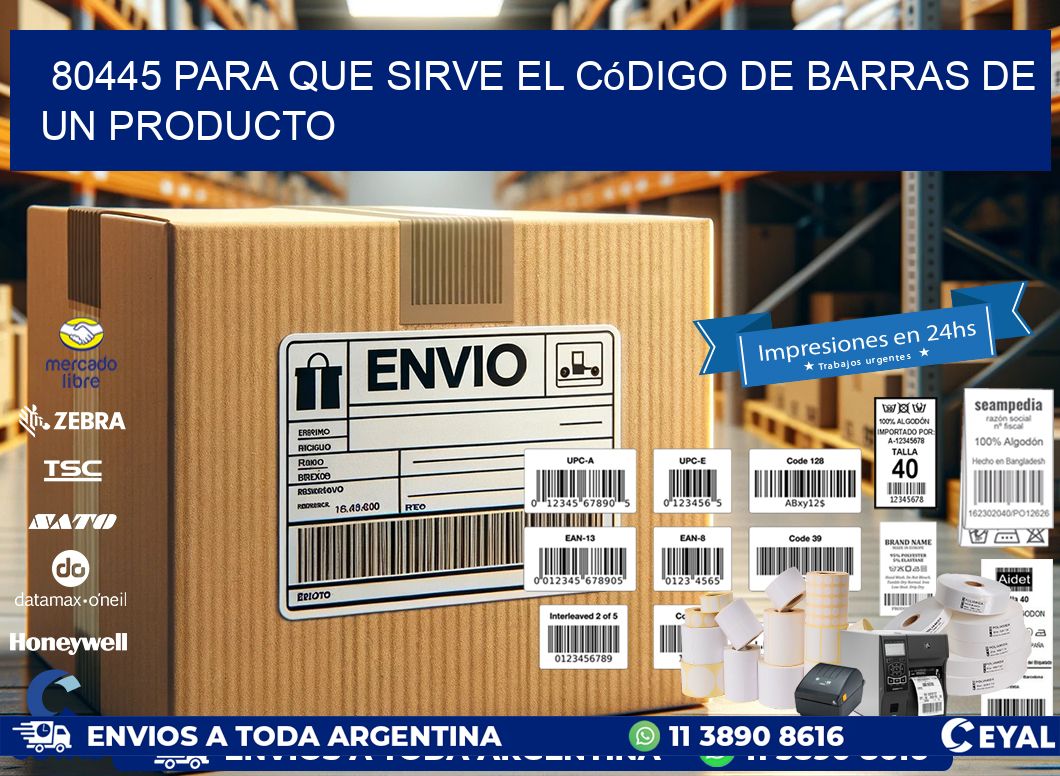 80445 Para que sirve el código de barras de un producto