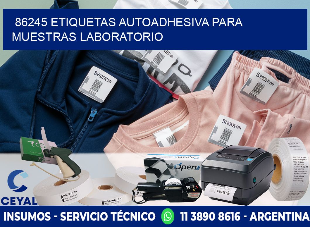 86245 etiquetas autoadhesiva para muestras laboratorio
