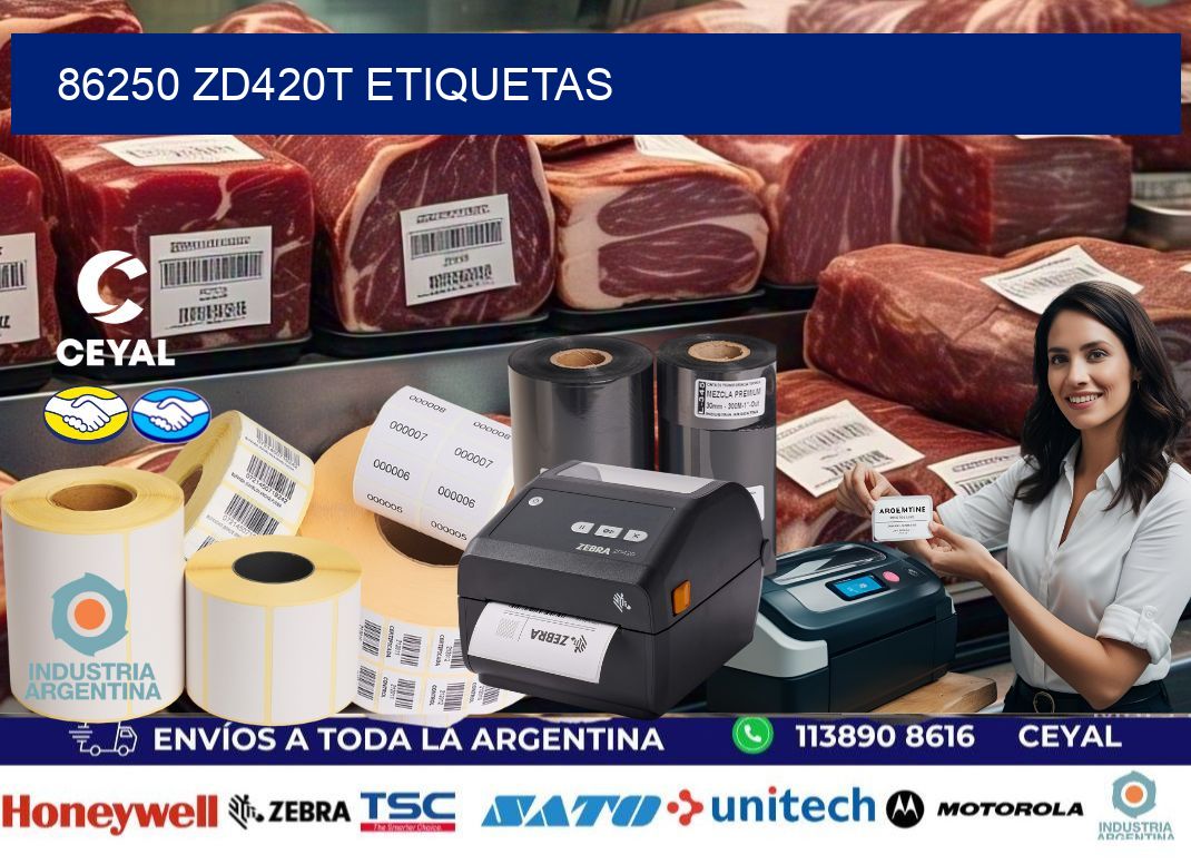 86250 ZD420t etiquetas