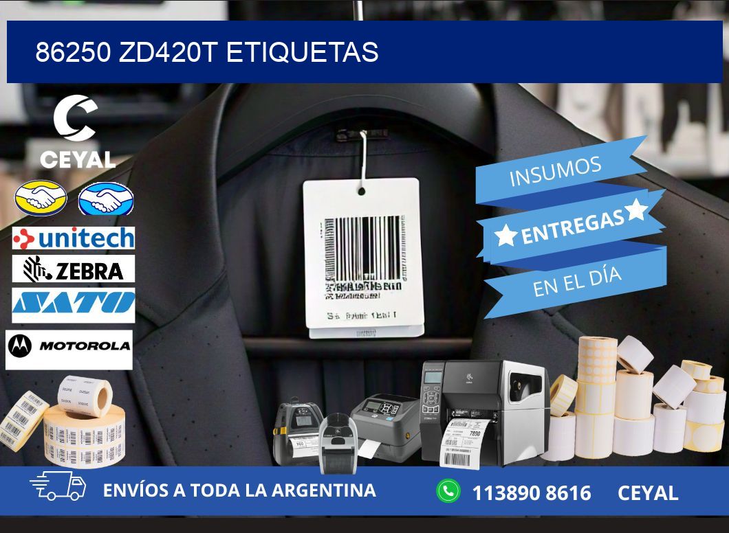 86250 ZD420t etiquetas