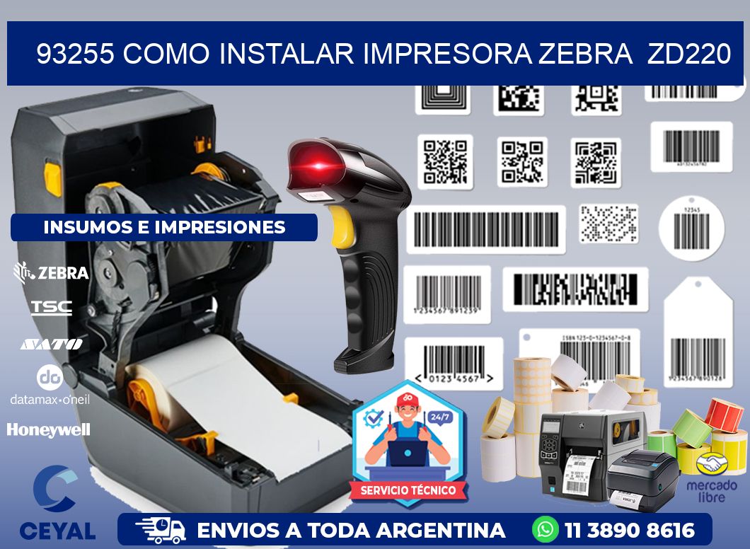 93255 Como instalar impresora Zebra ZD220