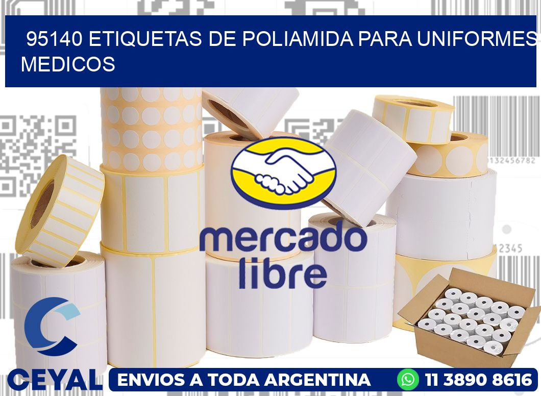 95140 Etiquetas de poliamida para uniformes medicos