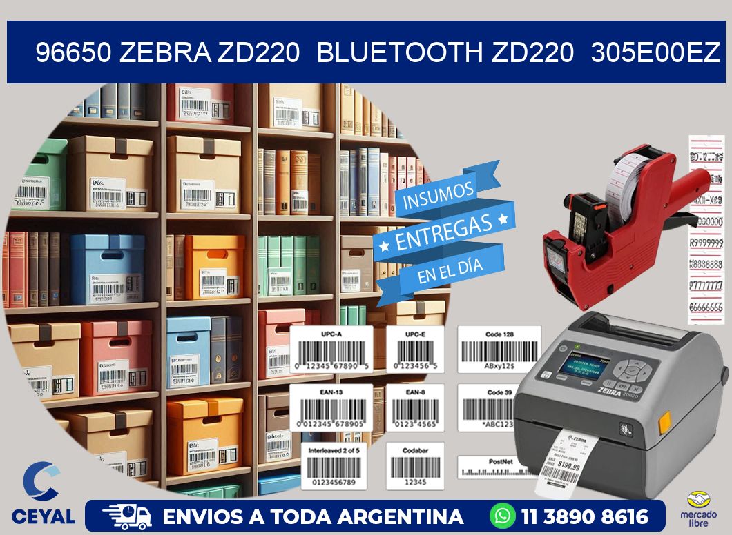 96650 Zebra ZD220 Bluetooth ZD220 305E00EZ