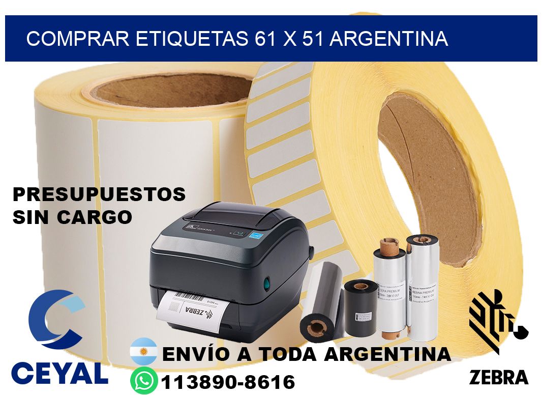Comprar etiquetas 61 x 51 argentina