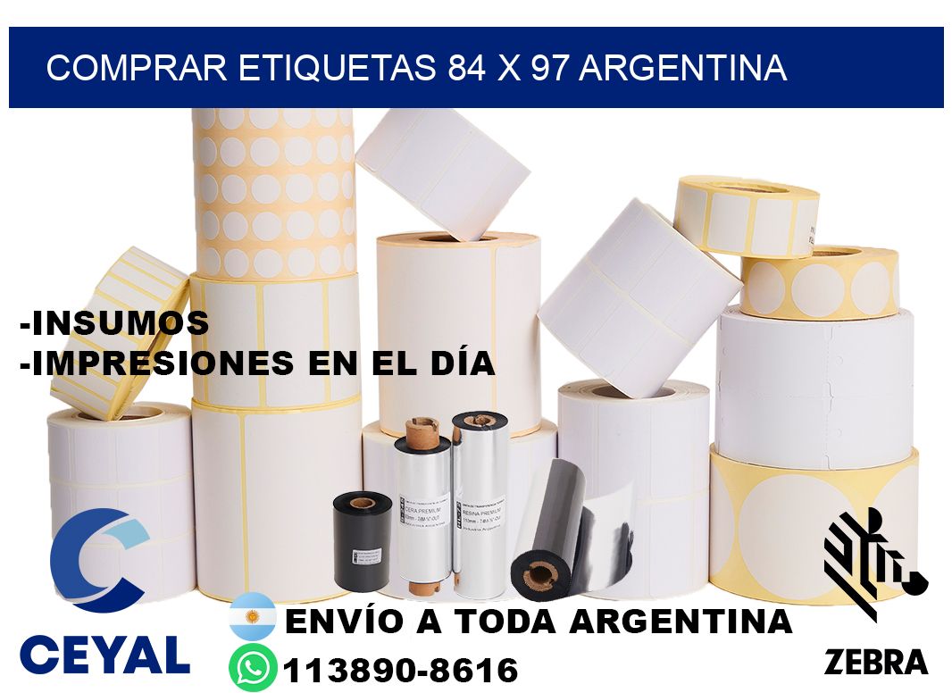 Comprar etiquetas 84 x 97 argentina