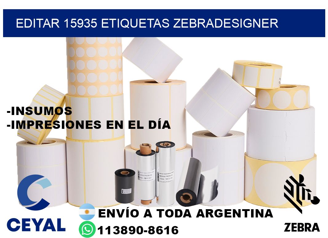 EDITAR 15935 ETIQUETAS ZEBRADESIGNER
