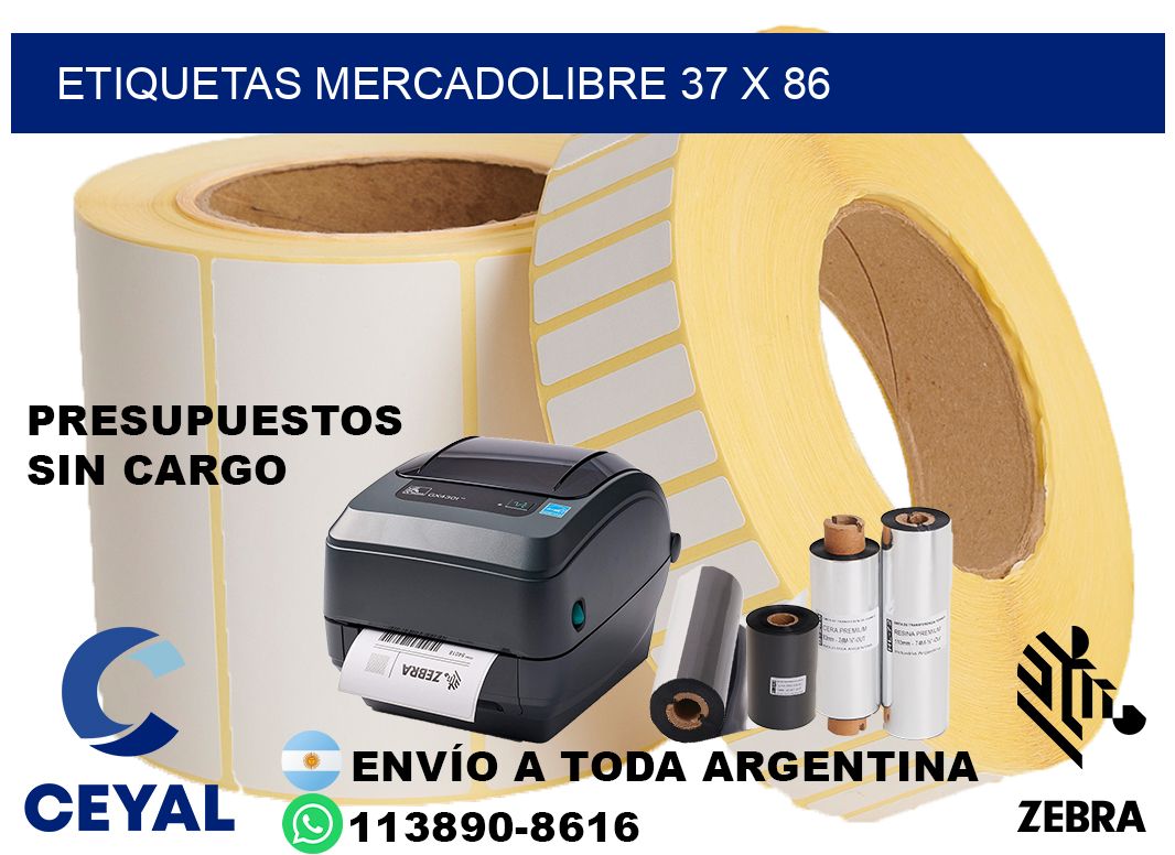 etiquetas mercadolibre 37 x 86