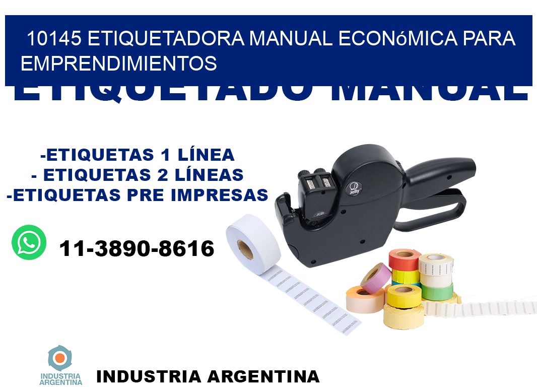 10145 etiquetadora manual económica para emprendimientos