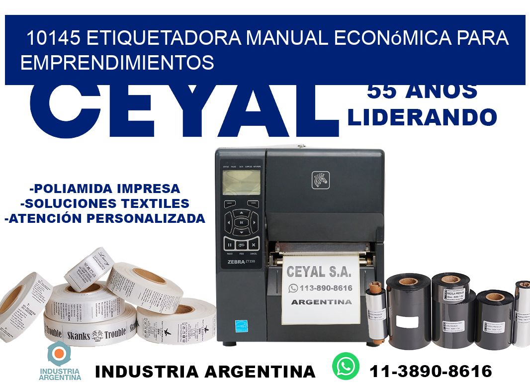 10145 etiquetadora manual económica para emprendimientos