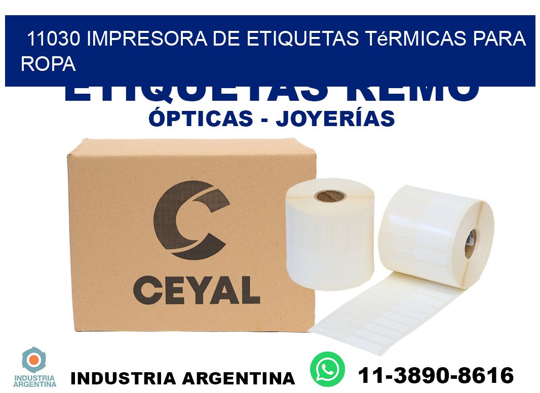 11030 impresora de etiquetas térmicas para ropa