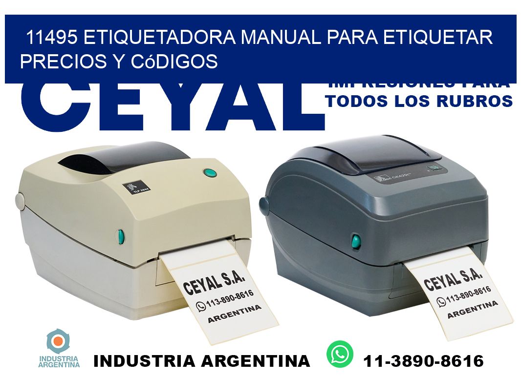 11495 etiquetadora manual para etiquetar precios y códigos