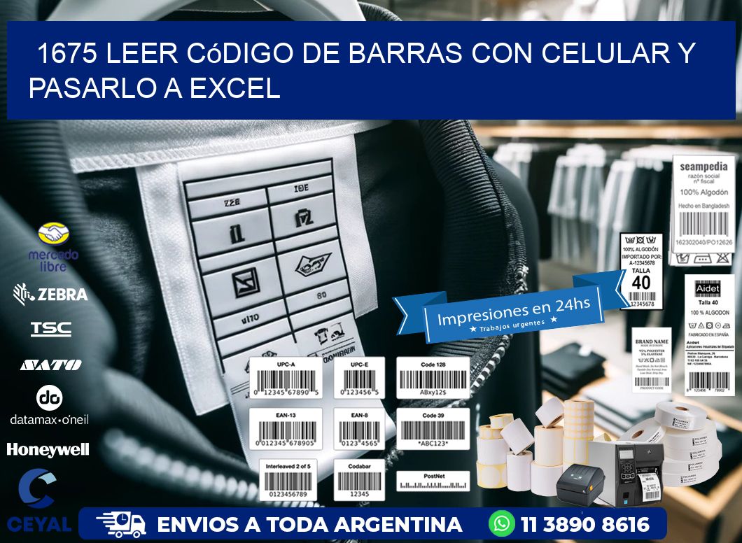 1675 Leer código de barras con celular y pasarlo a Excel