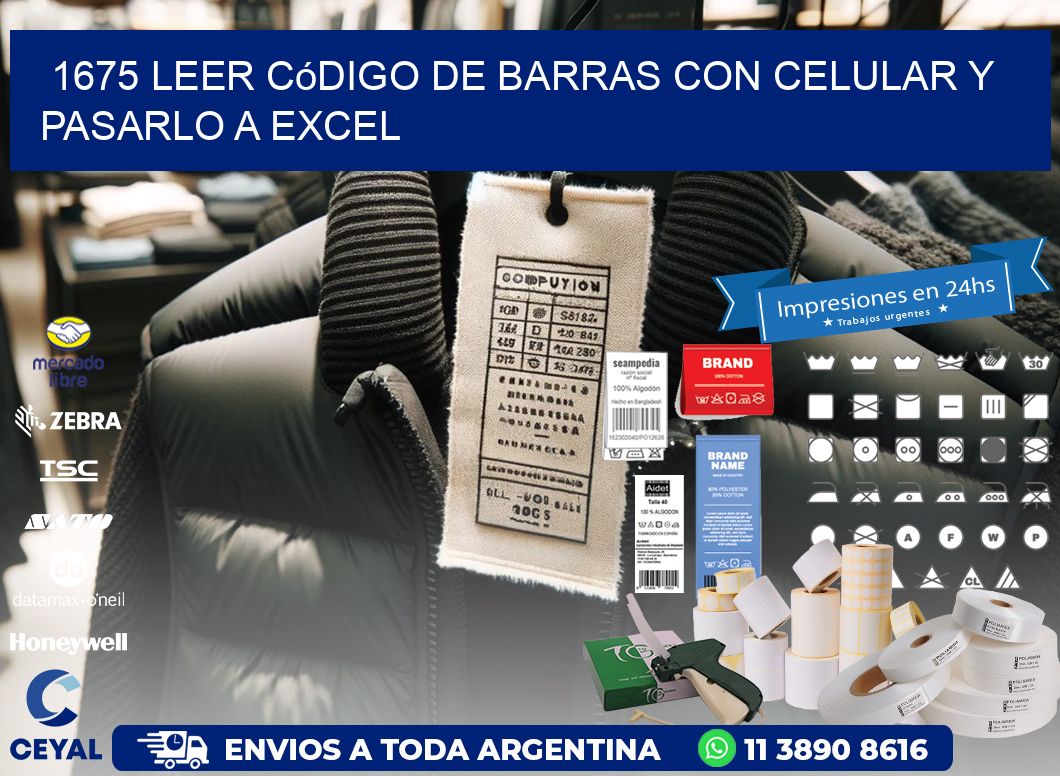 1675 Leer código de barras con celular y pasarlo a Excel