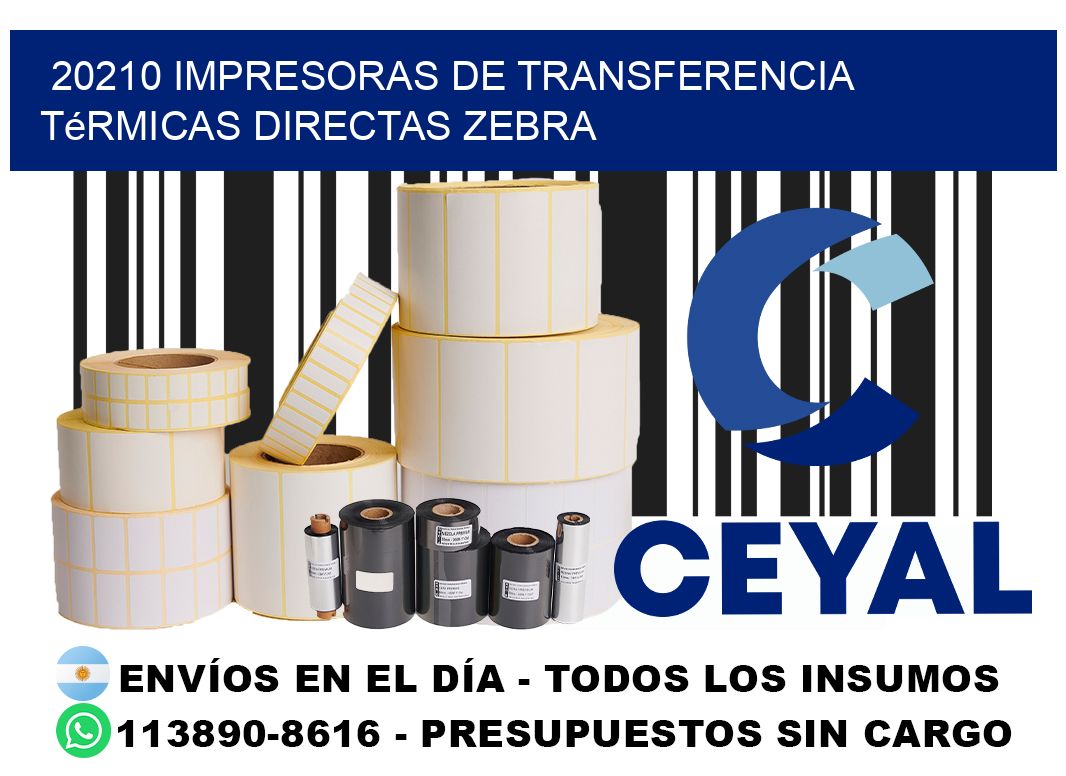 20210 impresoras de Transferencia térmicas directas zebra