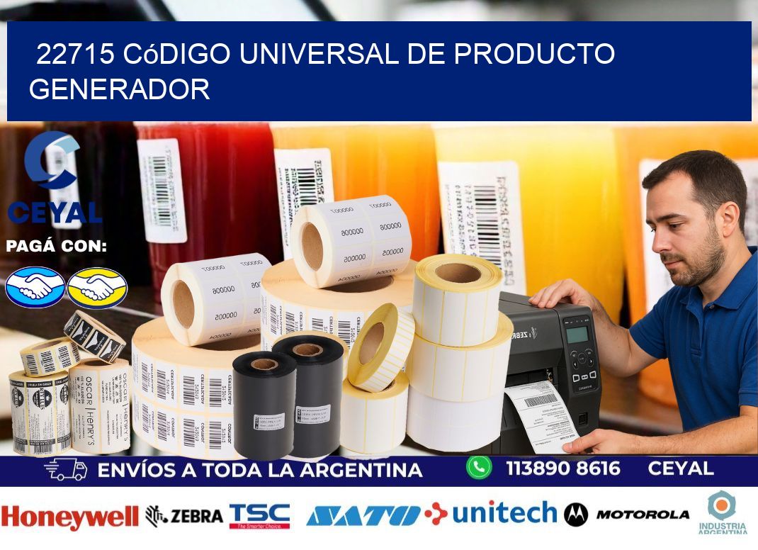 22715 Código universal de producto generador